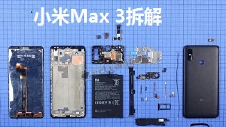 小米Max 3拆解探索巨屏背后的秘密